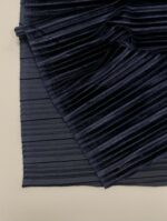 Sintetinis gofruotas veliūras Tamsiai mėlynas