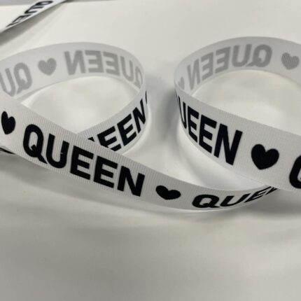 Dekoratyvinė juostelė, 25 mm QUEEN — siuvimo juostelė | Trys Pelėdos