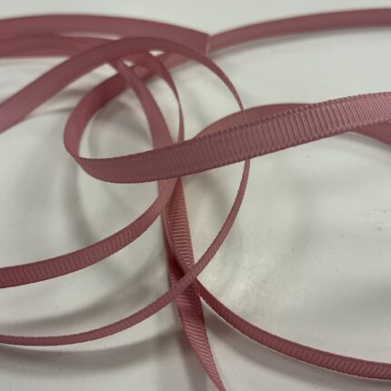 Grosgrain juostelė, 6 mm Pelenų rožė 14