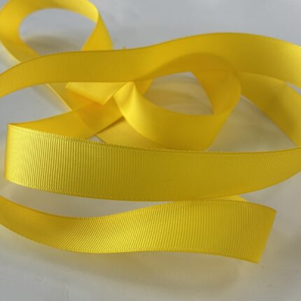 Grosgrain juostelė 22 mm, Geltona 05