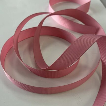Grosgrain juostelė 15 mm, Pelenų rožė 14