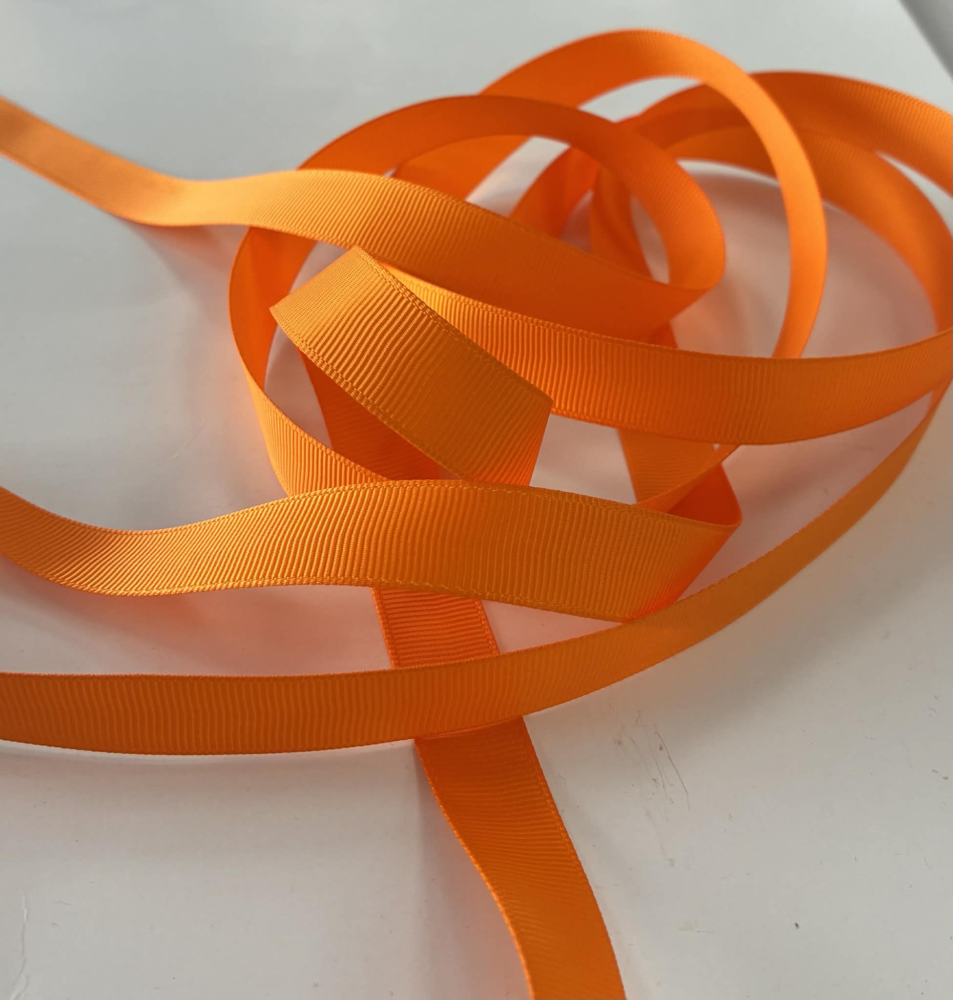 Grosgrain juostelė 15 mm, Oranžinė 02 Grosgrain juostelė 15 mm, Oranžinė 02