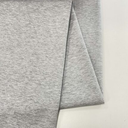 Pašiltintas, storas trikotažas Šviesiai Pilkas melanžas