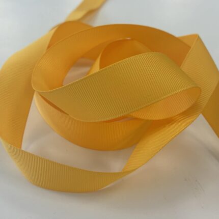 Grosgrain juostelė 22 mm, Geltona 50