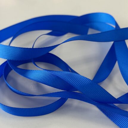Grosgrain juostelė, 9 mm Ryški mėlyna 43