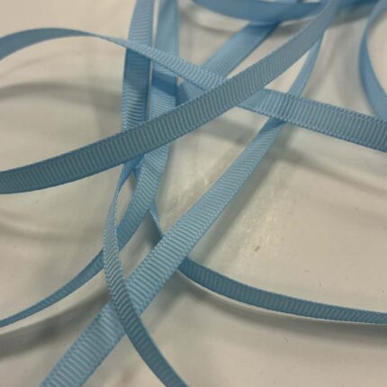 Grosgrain juostelė, 6 mm Žydra 17