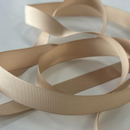 Grosgrain juostelė 15 mm, Šviesiai ruda 38