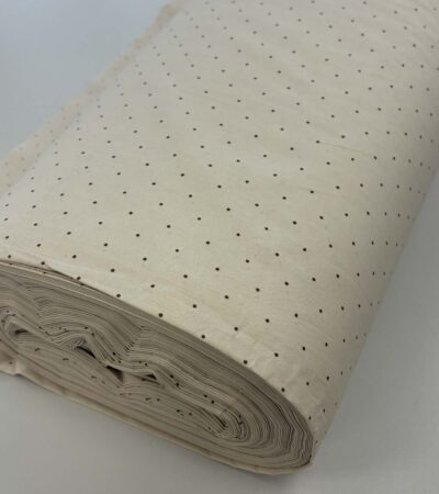 Medvilninis poplinas Smėlinis su taškiukais