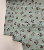 Medvilninis double gauze muslinas Mineral rožytės