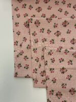 Medvilninis double gauze muslinas Pelenų rožės rožytės