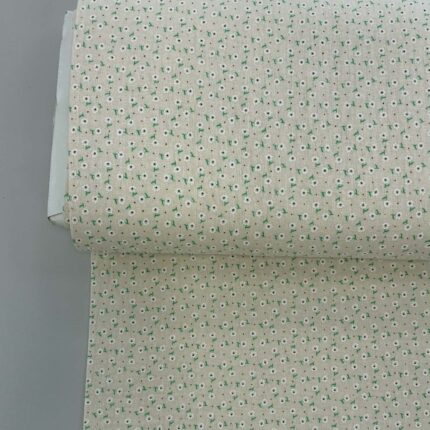 Medvilninis double gauze muslinas Gelsvi gėlių žiedai