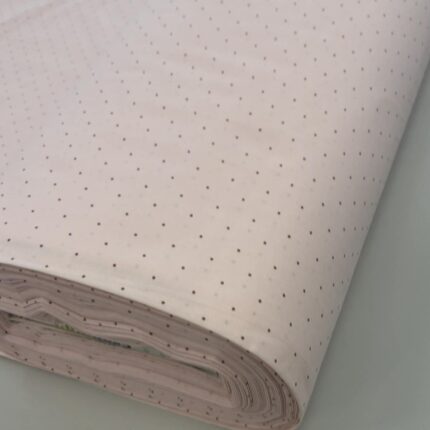 Medvilninis poplinas Rožinis su taškiukais