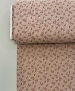 Medvilninis double gauze muslinas Pelenų rožė smulkios gėlytės