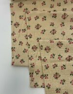 Medvilninis double gauze muslinas Smėlinės rožytės