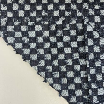 Džinsas Tamsiai mėlyni kvadtratukai